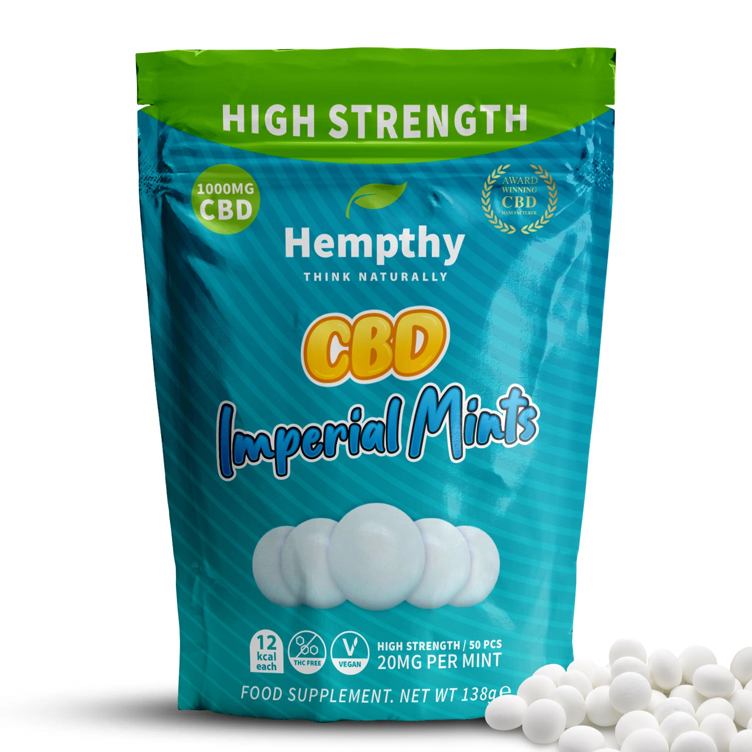 CBD Gummies High Strength Imperial Mints Sweets - 1000mg